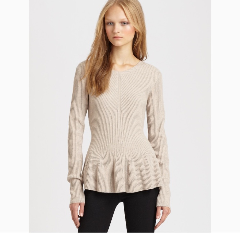 Rebecca Taylor Peplum Sweater Small